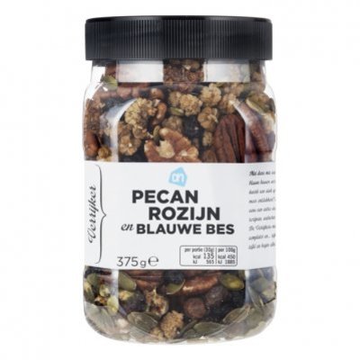 Huismerk Verrijker pecan, rozijn & blauwe bes